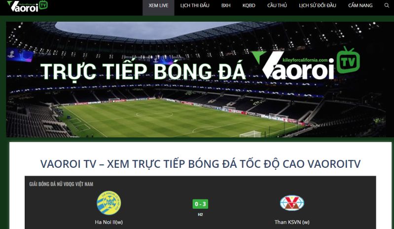 TOP 5 WEBSITE XEM BÓNG ĐÁ TRỰC TUYẾN KHÔNG GIẬT LAG (3)